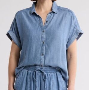 Splendid Katie Casual Cambrey Top